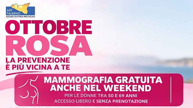 Ottobre Rosa, a Carini e Partinico appuntamento con la prevenzione del tumore della mammella