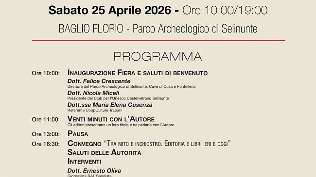 L​a Fiera del Libro sbarca al Parco archeologico di Selinunte