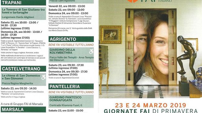 “Giornate FAI” 2019: gli appuntamenti a Marsala