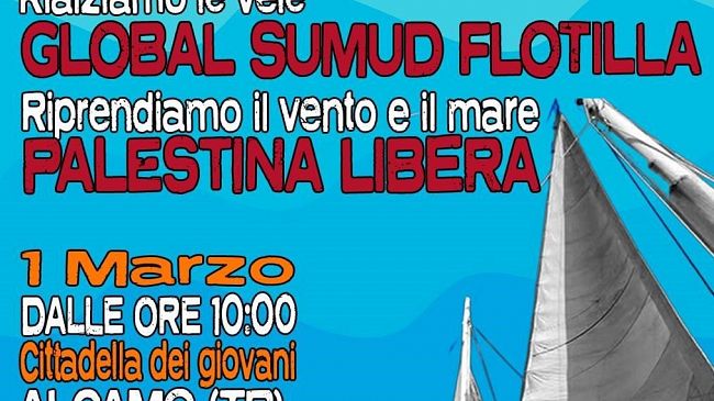 La Global Sumud Flottilla pronta a rimettersi in rotta verso Gaza. Incontro ad Alcamo domenica 