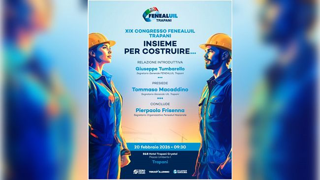 “Costruire il futuro, insieme”: a Trapani il XIX congresso della Feneal Uil