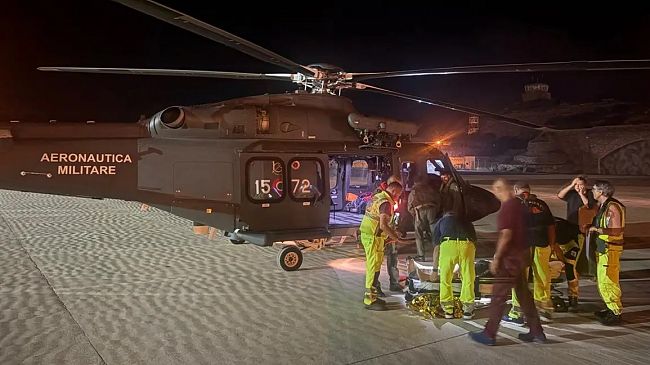 Pantelleria, elicottero dell’Aeronautica soccorre due persone in difficoltà
