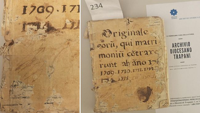Trapani. Scoperto registro del '700, l'Archivio diocesano lancia raccolta fondi per restauro