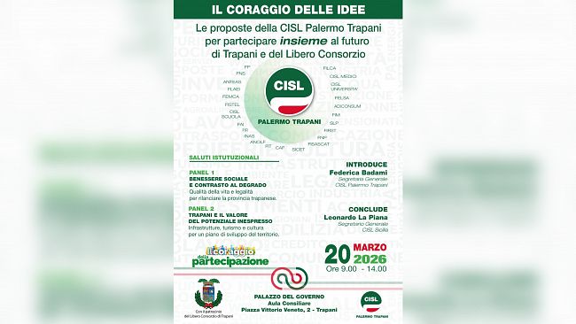 Trapani, la Cisl presenta le sue proposte per il rilancio del territorio