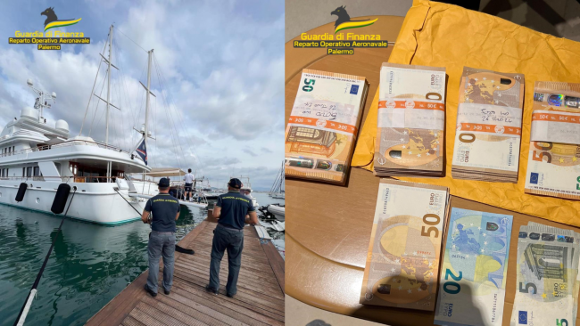Porto di Trapani, panfilo con ingente denaro contante. Operazione della Guardia di Finanza