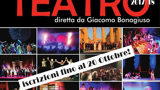 Riaperte le iscrizioni per la scuola di teatro di Giacomo Bonagiuso