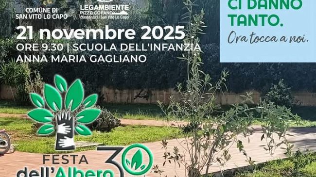 ​San Vito Lo Capo, torna la “Festa dell’Albero” alla scuola per l’Infanzia
