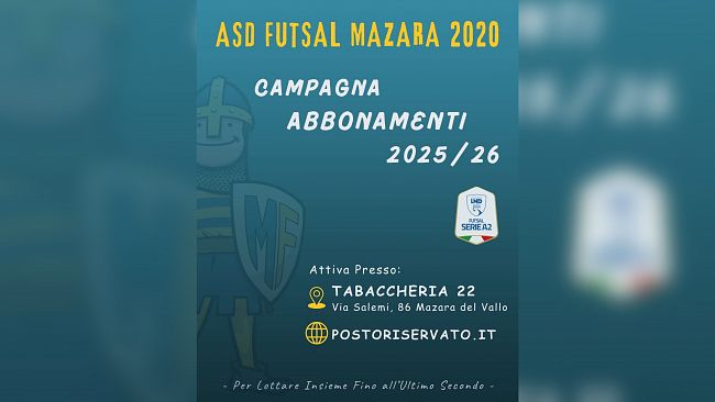 Futsal Mazara, inaugurata la campagna abbonamenti 2025/26