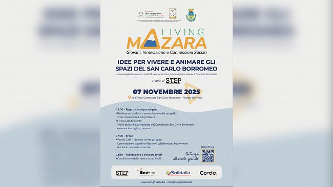 Prende il via il percorso di co-programmazione “Living Mazara – Giovani, Innovazione e Connessioni Sociali”