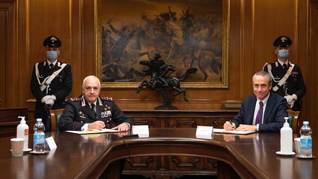 Poste Italiane e Carabinieri firmano protocollo per la sicurezza e legalità