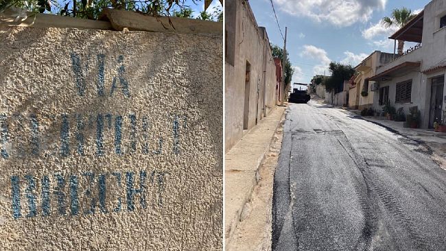 Mazara del Vallo. Sistemazione e asfalto nella via Bertold Brecht