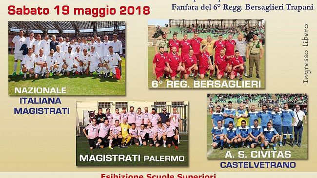 Domani la nazionale Italiana Magistrati arriva a Castelvetrano per il Torneo della Legalità, organizzato dall’As Civitas