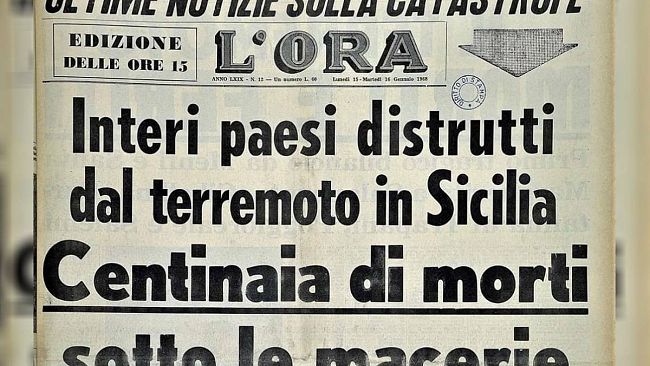 57° anniversario del terremoto del Belice: una ferita ancora aperta. Ricostruzione mai completata   