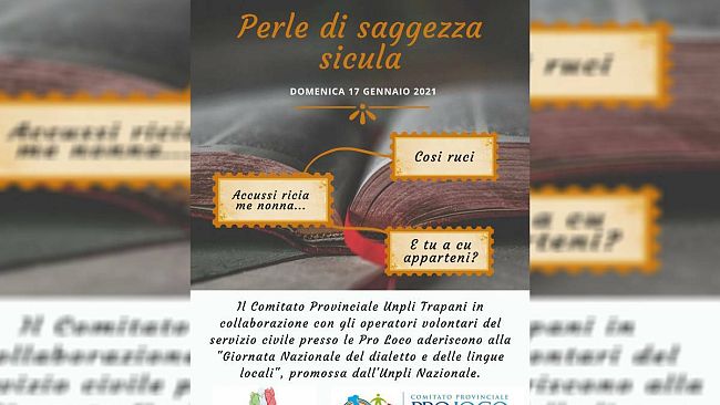 “Perle di saggezza sicula”: l’iniziativa dell’Unpli Trapani per la giornata nazionale del dialetto