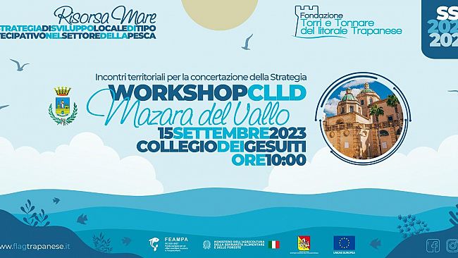Mazara, Gal Pesca trapanese, domani workshop di animazione territoriale