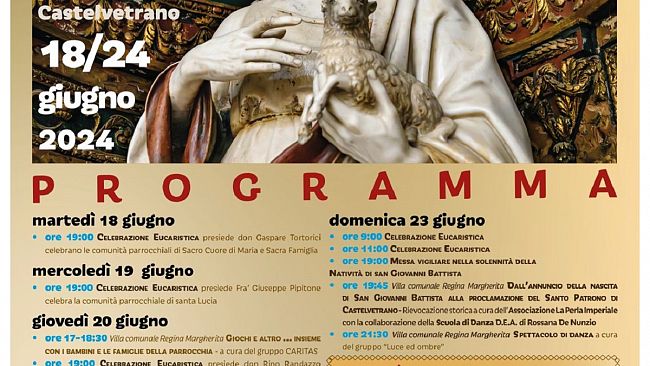 Da martedi al via il ricco programma di eventi per San Giovanni