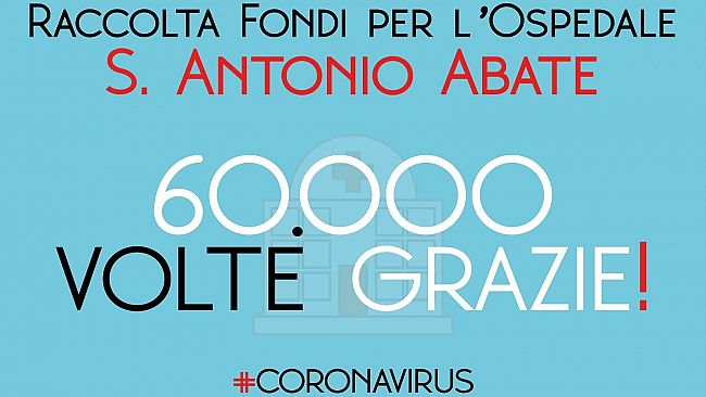 Raccolti €60.000 per l’ospedale S. Antonio Abate di Trapani