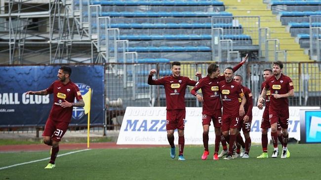 Primo tempo Trapani-Benevento, 1-0. Granata in vantaggio grazie al gol di Pagliarulo