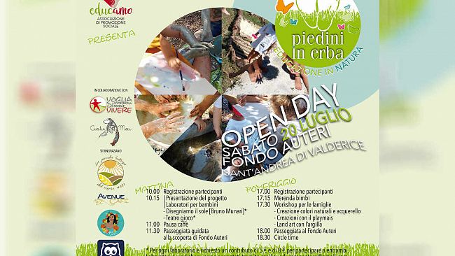 “Piedini in Erba”: esperienza permanente in natura dedicata ai bambini. “Open Day” di presentazione
