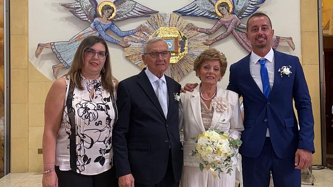 Mazara, nozze d'oro per i coniugi Vito Asaro e Maria Mezzapelle  