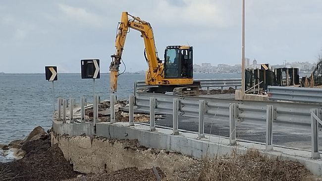 Marsala, Lungomare Mediterraneo: al via i lavori per ripristinare la sede viaria franata dopo l’erosione del mare
