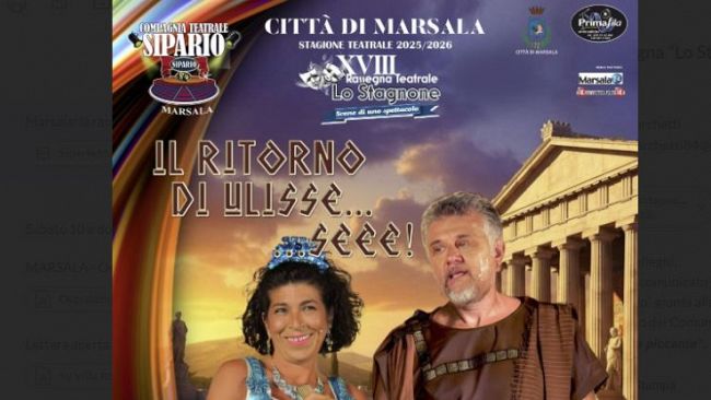 Al Teatro Impero di Marsala torna la rassegna “Lo Stagnone”: domenica in scena la parodia di Ulisse