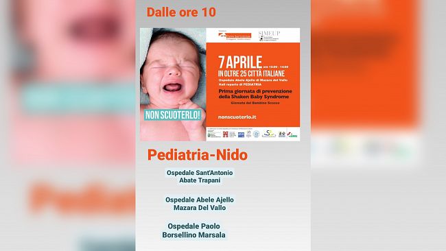 ​L’Asp di Trapani aderisce alla prima giornata dedicata alla prevenzione della Shaken Baby Syndrome