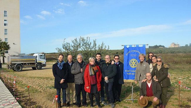 Sessantadue piantine di mirto collocate dai soci del Rotary Club Castelvetrano Valle del Belice
