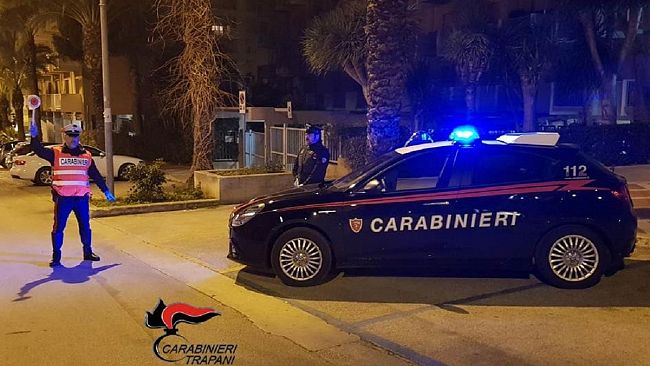 Castelvetrano, controlli dei Carabinieri per l’emergenza covid-19: scattano le prime denunce