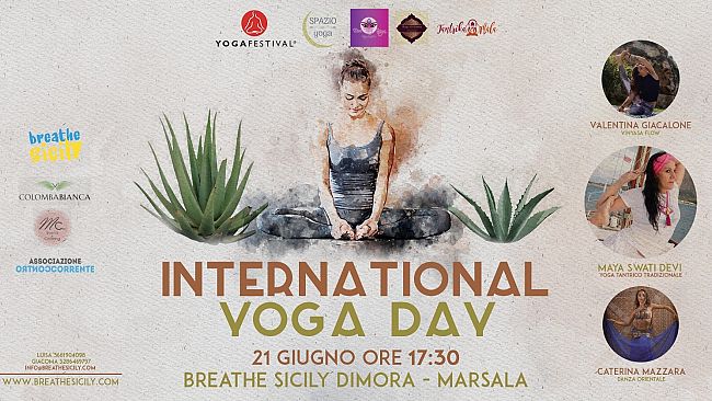 Marsala, il 21 giugno l’International Yoga Day nella Dimora di Breathe Sicily