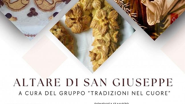 L'altare di San Giuseppe di Rosario Curiale e del gruppo Tradizioni del Cuore 