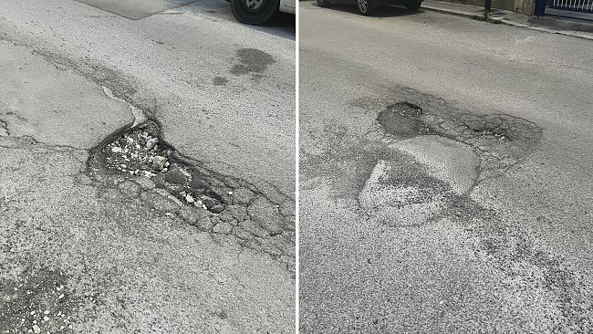 ​Trapani, buche pericolose in via Genuardi