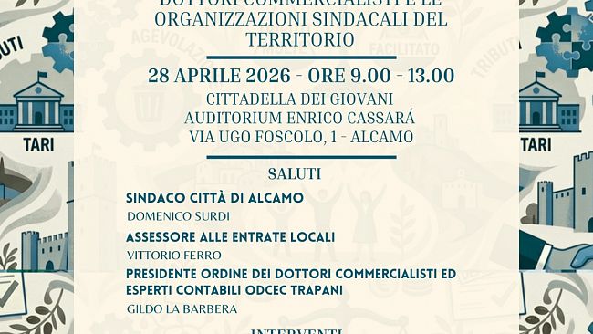 Definizione agevolata dei tributi ad Alcamo, martedì incontro pubblico alla Cittadella dei Giovani