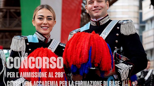 Concorso per il reclutamento di 65 Allievi Ufficiali dell'Arma dei Carabinieri