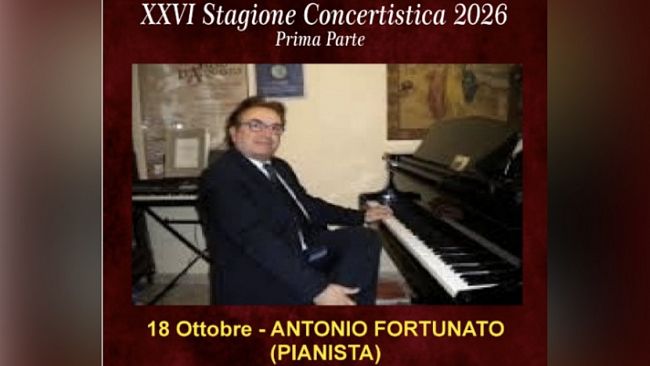 Marsala, Antonio Fortunato in concerto al Teatro Sollima il 18 ottobre
