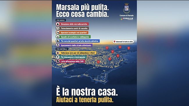 Marsala, dal 26 ottobre cambia la raccolta differenziata: nuovi calendari per le famiglie