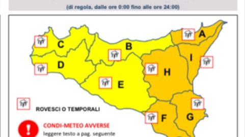 Meteo, Allerta gialla per il sabato 20 maggio