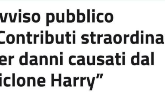 Petrosino, riapertura termini per i ​contributi straordinari per le imprese danneggiate dal ciclone “Harry”