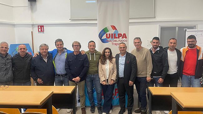 Ferruccio Lamelia rieletto segretario provinciale della Uilpa Vigili del Fuoco di Trapani