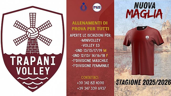​Trapani, nasce una nuova società di pallavolo