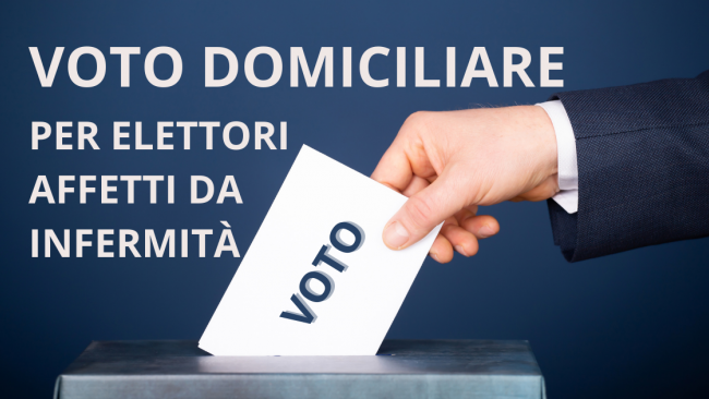 Mazara, elezioni dell'8 e 9 giugno, Voto domiciliare per elettori affetti da infermità