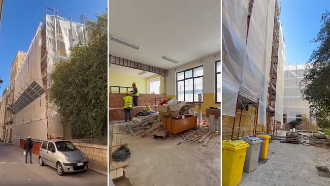 ​Trapani. Si riqualifica la scuola Leonardo da Vinci, “a settembre la riapertura”