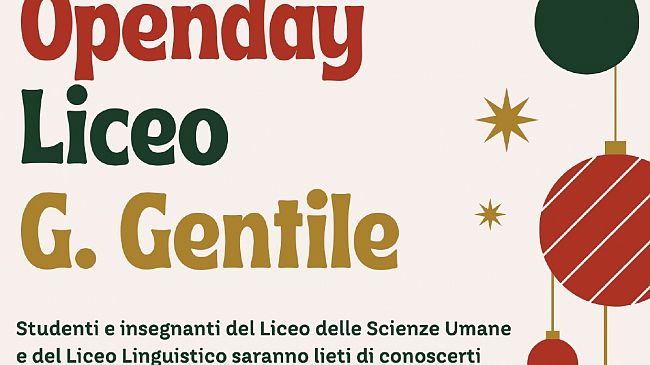 Open Day nei licei Gentile e Cipolla di Castelvetrano