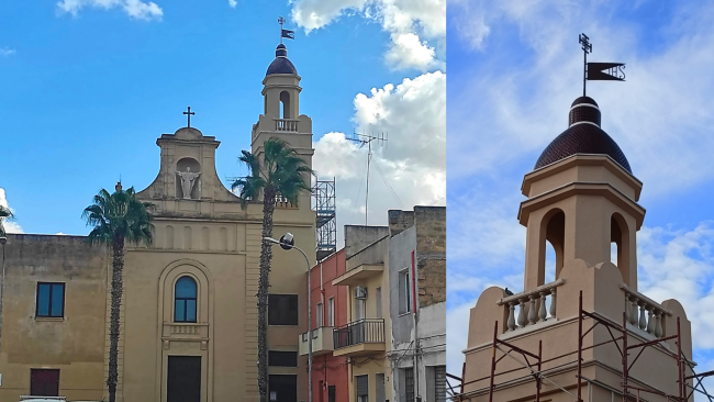 Mazara, parrocchia Cristo Re: completati i lavori sul Campanile 