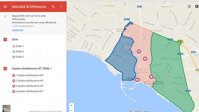 Mazara, Raccolta differenziata. Il topografo Maurizio Foderà ha creato mappa interattiva per aiutare i cittadini