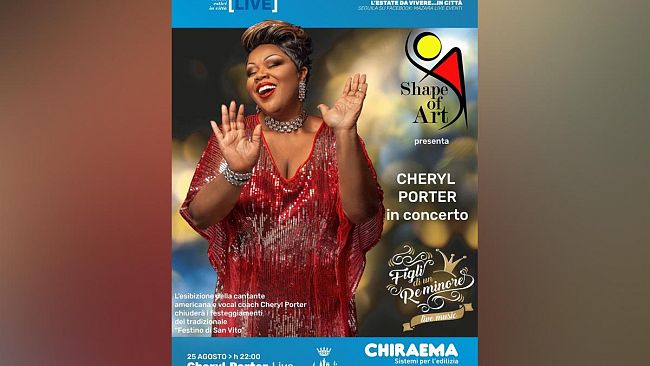 Mazara, il 25 agosto evento “Terra d’A-mare” con concerto di Cheryl Porter