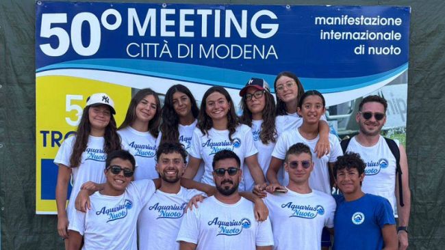  Medaglie e ottime prestazioni al Trofeo Ghirlandina di Modena per gli atleti dell'Aquarius 
