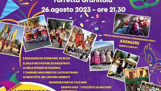 Domani a Torretta Granitola la 14esima edizione del Carnevale Estivo