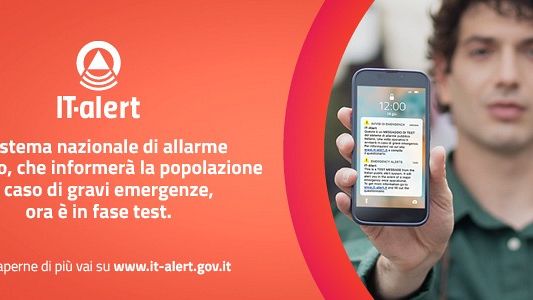 Alcamo, domani 5 luglio, esercitazione del sistema di allarme “IT ALERT”