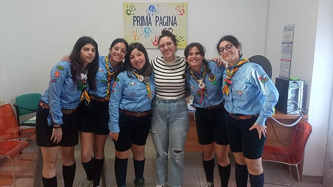 Mazara, la sq. Aquila del gruppo scout AGESCI Mazara 4 nella nostra redazione per parlare di immigrazione